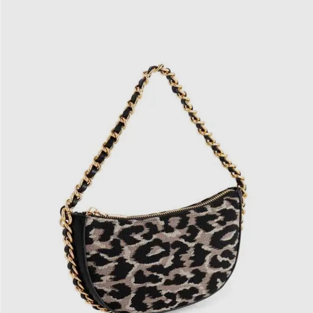 Leopard Print Chain Mini-Bag - Picture 2 of 5